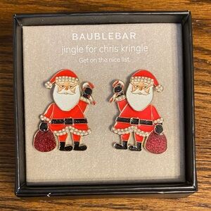 BaubleBar Jingle for Kris Kringle Santa Earrings
